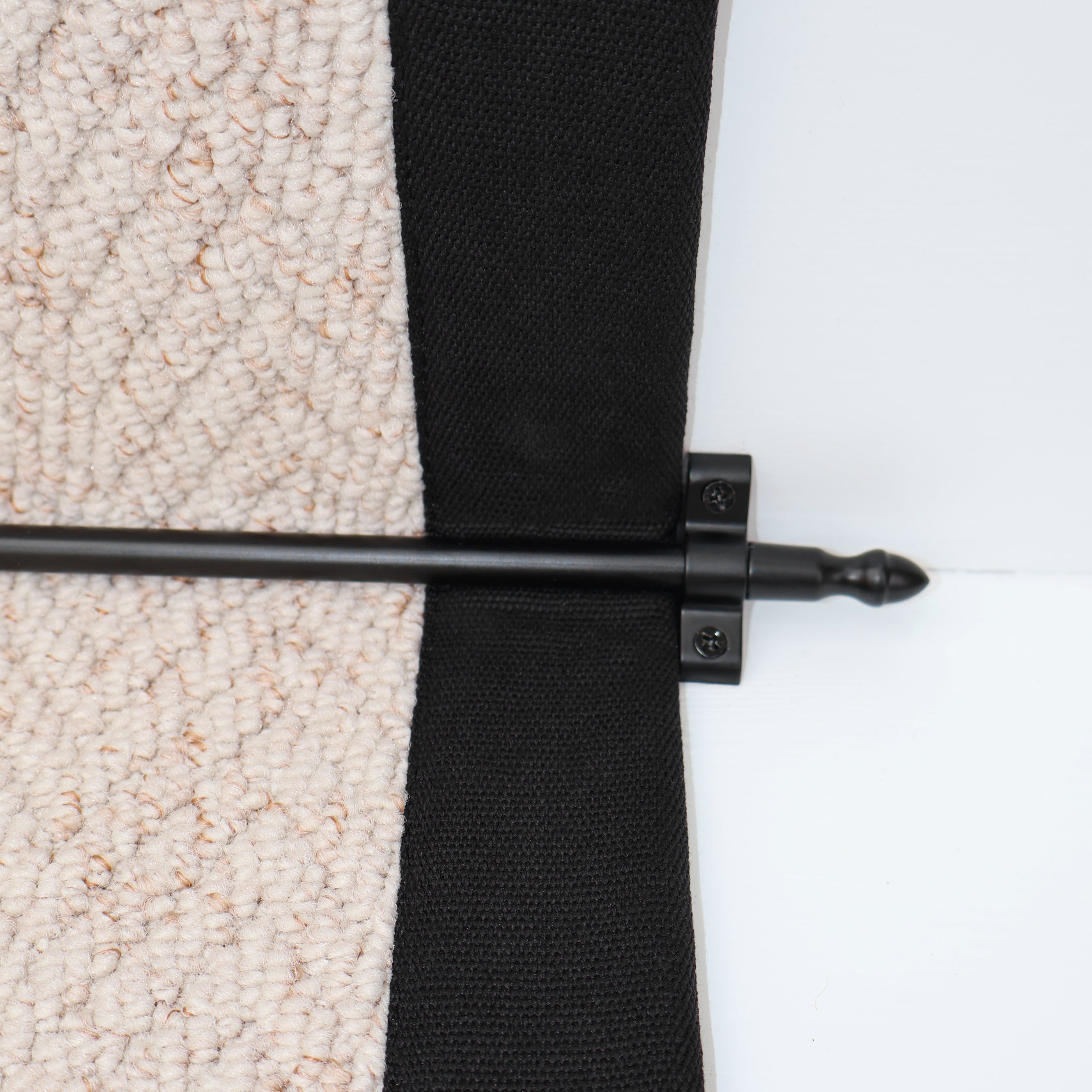 Cavalier Matt Black Stair Rod